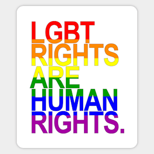 LGBT Rights are Human Rights (rainbow) Sticker